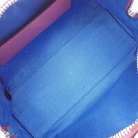 Gucci GG Duffel Bag Crossbody Perfo Boston Leather Pink Blue - Picture 6 of 7